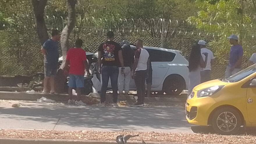 Dos heridos en accidente de tránsito en el norte de Valledupar