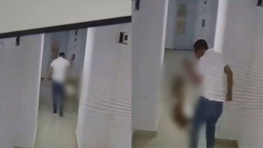 Caso de maltrato animal en Santa Marta: Un hombre golpea a su perro en Portales de Tejares