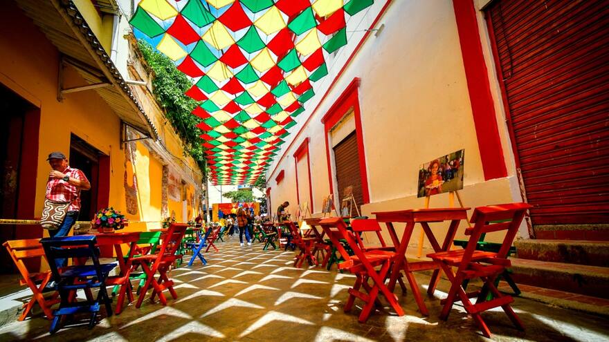 La nueva vida de los callejones del Centro de Barranquilla