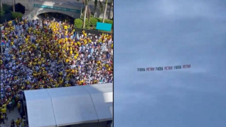 Final de la Copa América 2024: avioneta habría sobrevolado el estadio Hard Rock Stadium, en Miami, con el mensaje “fuera, Petro”