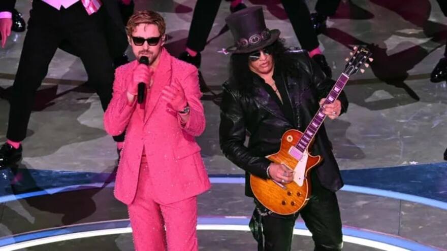 Ryan Gosling canta 'I’m Just Ken' con Slash en la guitarra