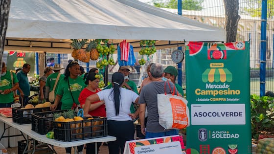Más de mil personas asistieron a la III edición del Mercado Campesino de Soledad