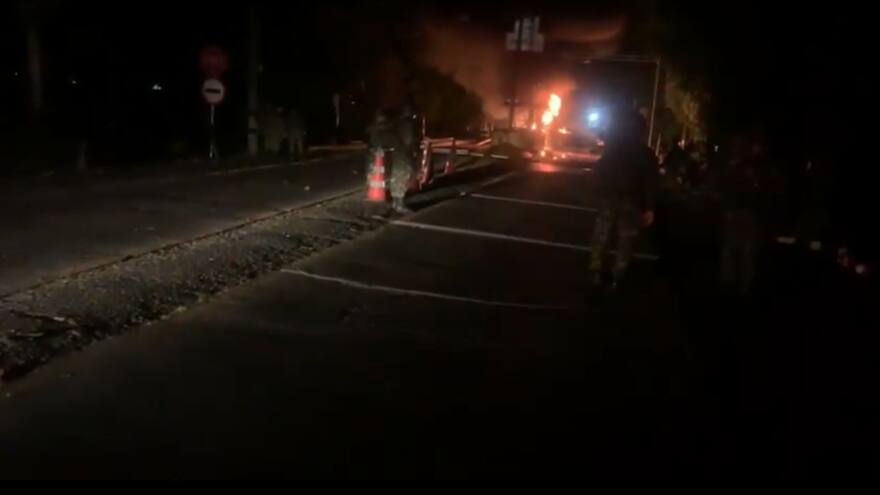 Paro minero: queman peaje en el municipio de Tarazá, Antioquia