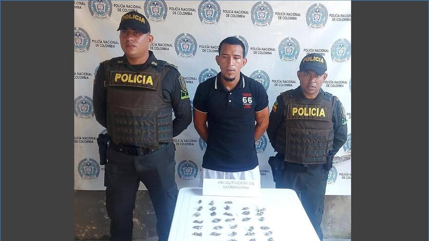 La Policía detiene a un expendedor de estupefacientes en el norte de Bolívar