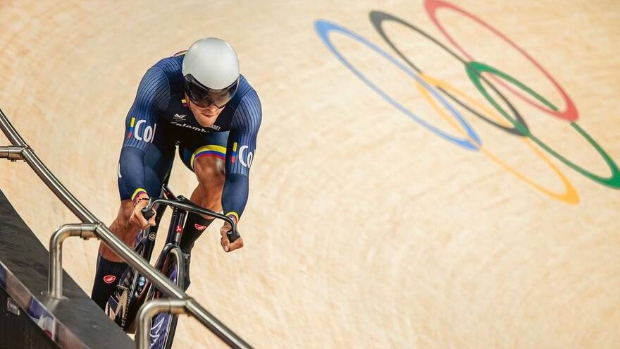 Cristian Ortega, en los cuartos de final de keirin