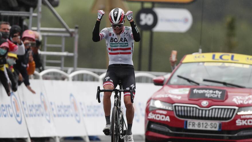 Patrick Konrad se consagra en los Pirineos, Pogacar sigue de amarillo