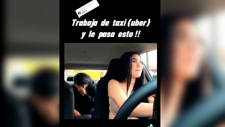 Video: Conductora de app es acosada por pasajero y lo publicó en TikTok