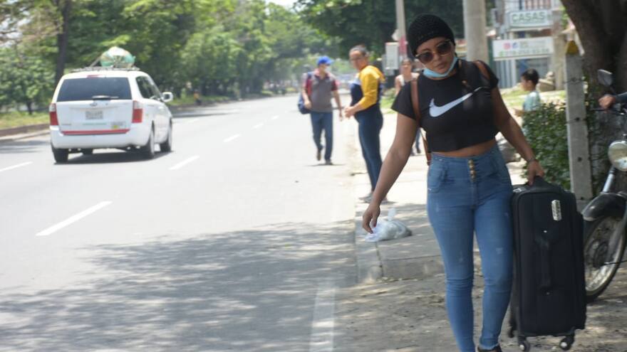 Por bloqueos, viajeros represados en el Cortissoz y Terminal de Transporte