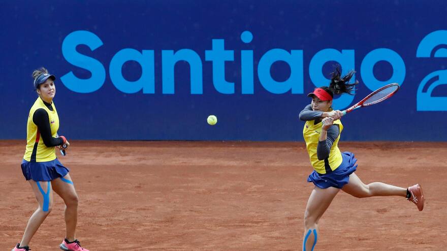 Mafe y la mella ganan medalla de plata para Colombia en el tenis panamericano
