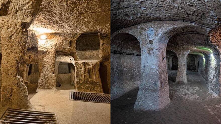 Hombre encontró la ciudad subterránea de Derinkuyu cuando arreglaba el sótano de su casa, en Turquía