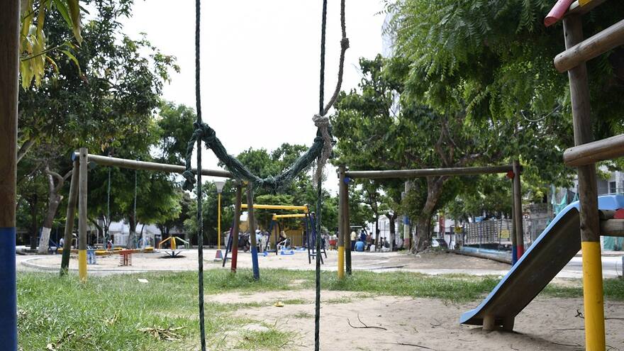 Comunidad pide intervención del único parque del barrio San Salvador