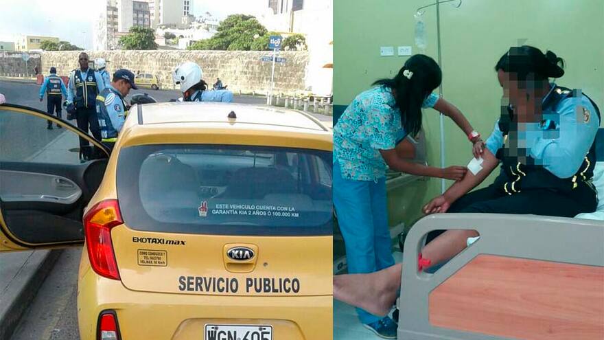 Denuncian ante la Fiscalía a conductor de taxi que agredió a una agente de tránsito