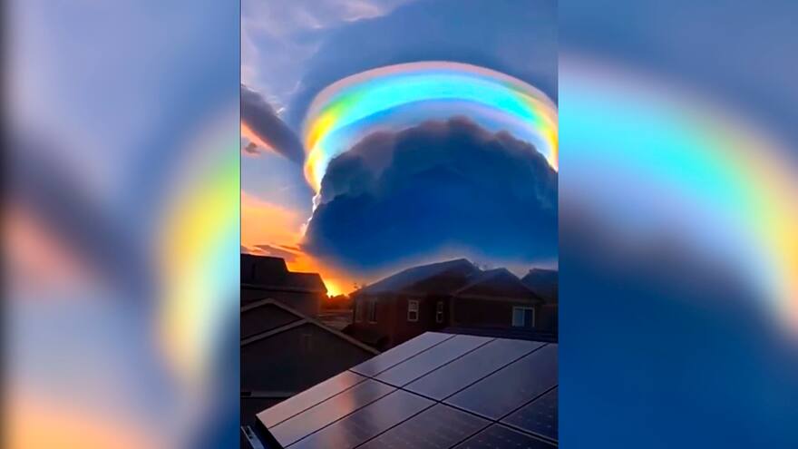 La ‘nube de arcoíris’ que sorprendió a los habitantes de China
