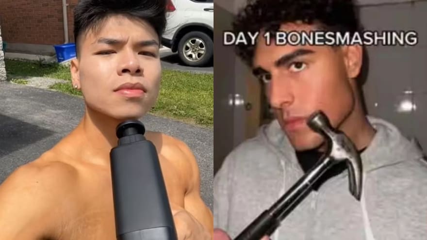 Alerta por reto viral el TikTok: jóvenes se golpean con un martillo para lesionarse los huesos del rostro