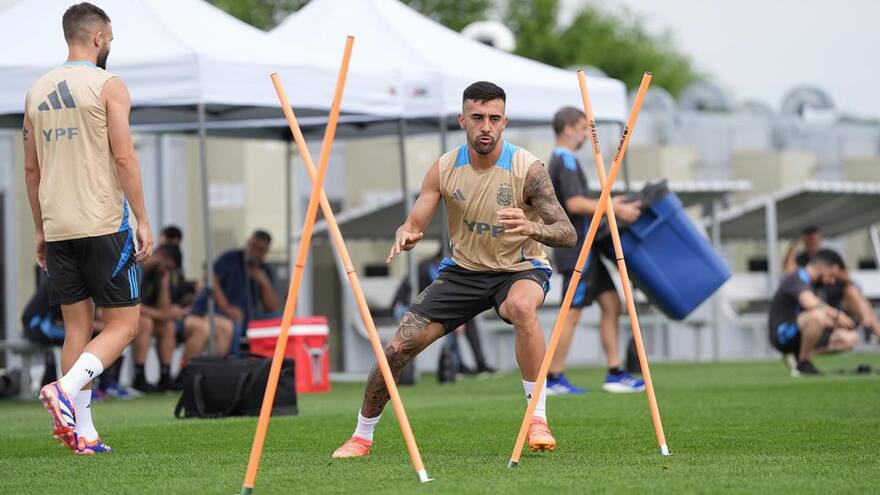 Argentina comenzó a preparar la final en Miami sin Gonzalo Montiel