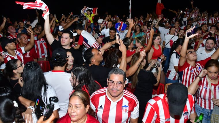Celebración en Barranquilla por la estrella 11 de Junior