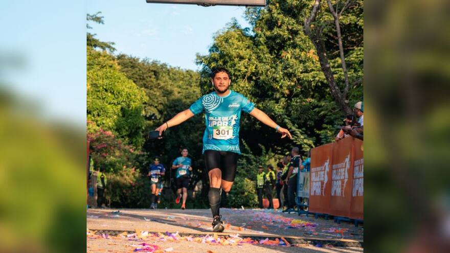 El atleta olímpico Jeisson Suárez, ganador de la Media Maratón Valle de Upar