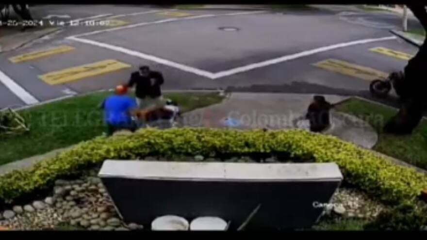 Video: perro defendió a su cuidador de un robo y mordió al ladrón en el barrio Bella Suiza, al norte de Bogotá