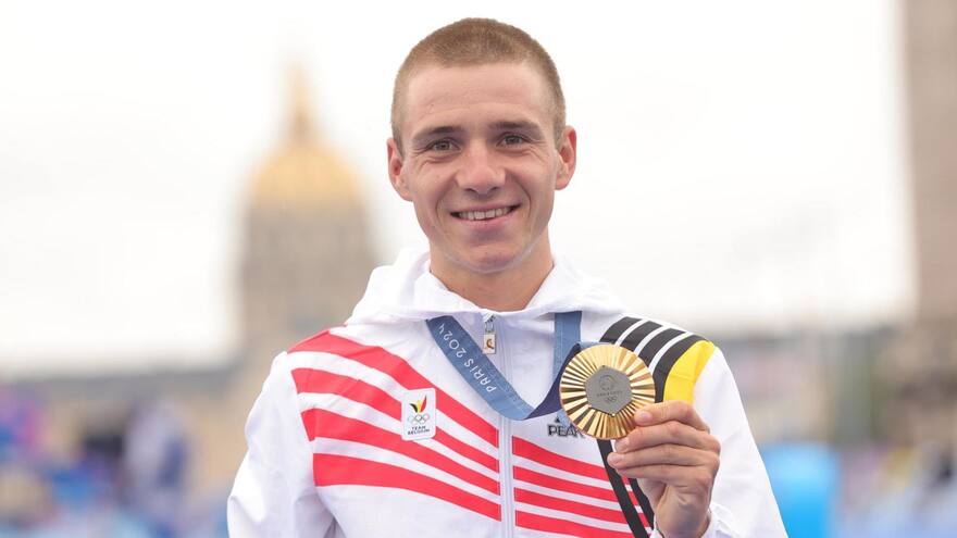 Evenepoel junta el arcoíris con los aros olímpicos