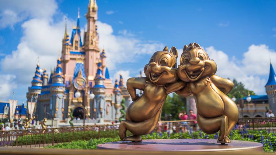 Video: Dos familias se fueron a los golpes en un parque de Disney World porque se querían tomar una foto con cartel