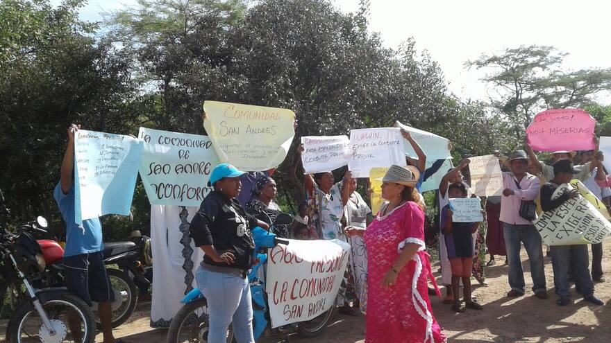 Wayuu protestan contra multinacional petrolera por consulta previa