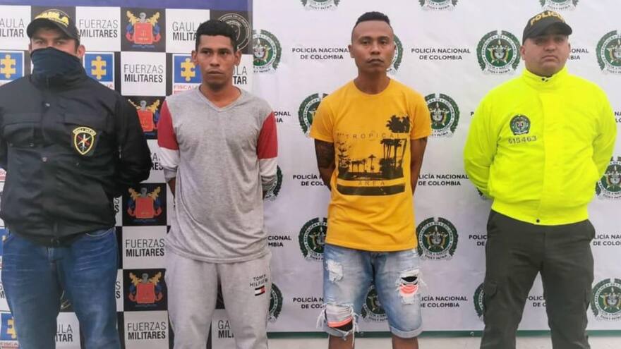 Sucre: fuerza pública captura a 3 presuntos sicarios del Clan del Golfo