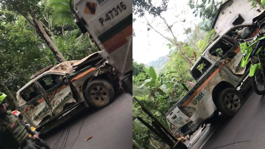 Tres policías heridos en Norte de Santander por ataque con explosivos