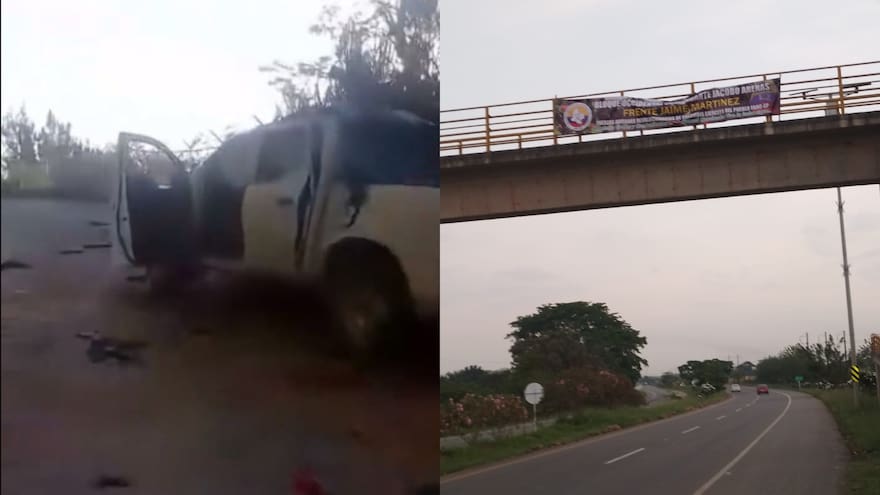 Desde una camioneta lanzan explosivos contra base militar en Suárez, Cauca