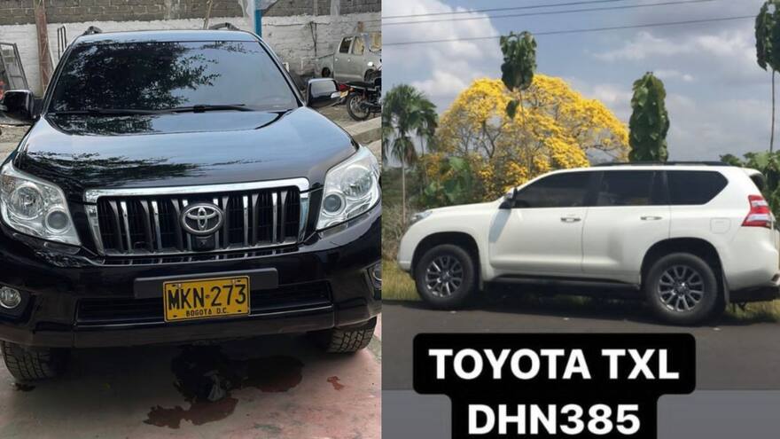 Alerta por robo de dos camionetas Toyota en hechos aislados en Barranquilla