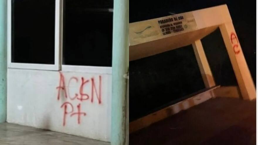 Autodefensas realizaron grafitis y causaron temor en La Guajira