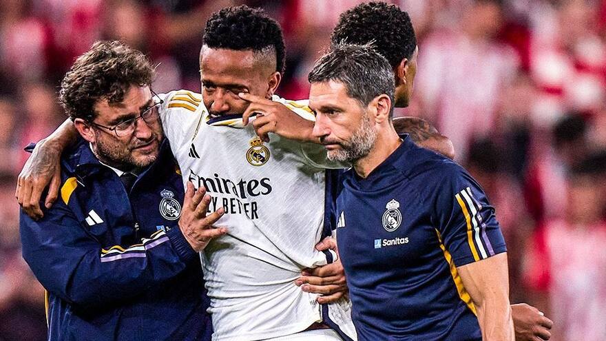 Primero Courtois y ahora Militao: el brasileño le dice adiós a la temporada