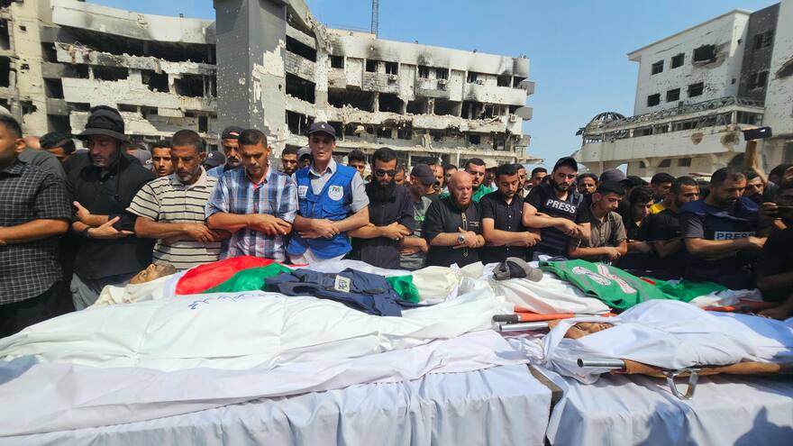 Gobierno de Gaza eleva a 6 los periodistas asesinados tras ataque israelí