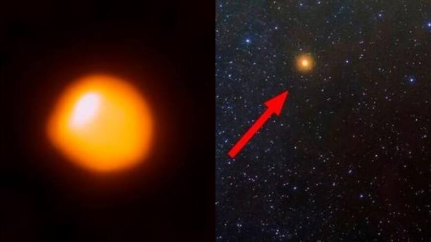 La estrella Betelgeuse perdió su brillo por enfriamiento y el polvo estelar