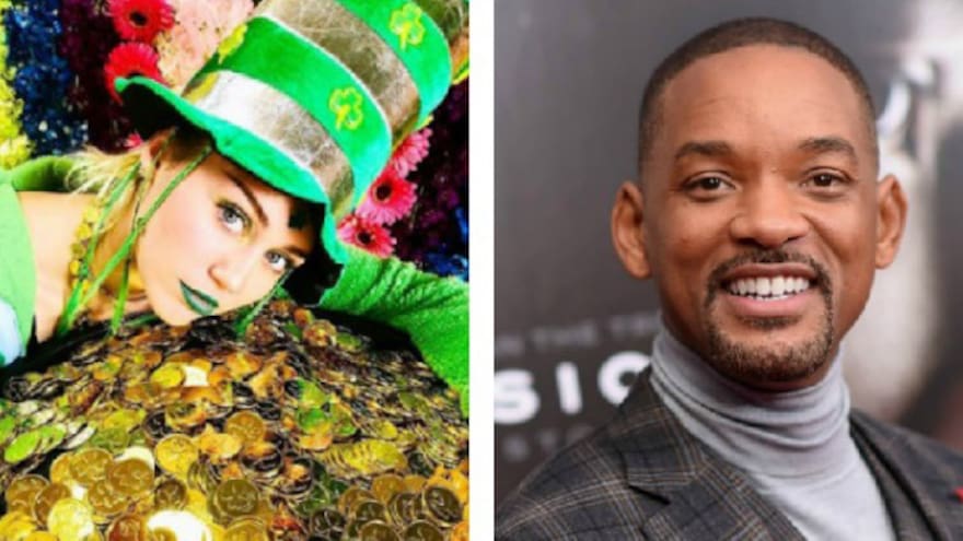 Así Miley Cyrus y Will Smith celebraron el Día de San Patricio