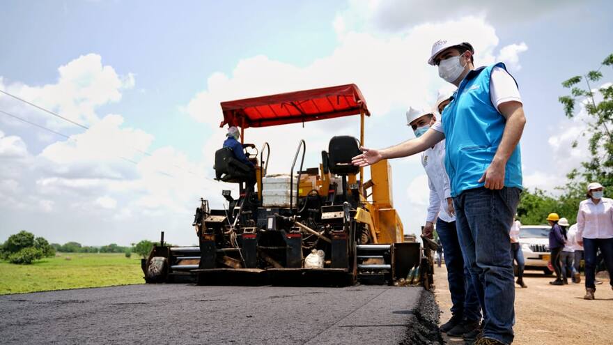 78% de avance en la vía Magangué-Achí, en Bolívar: Blel