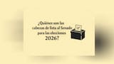 ¿Quiénes son las cabezas de lista al Senado para las elecciones 2026?