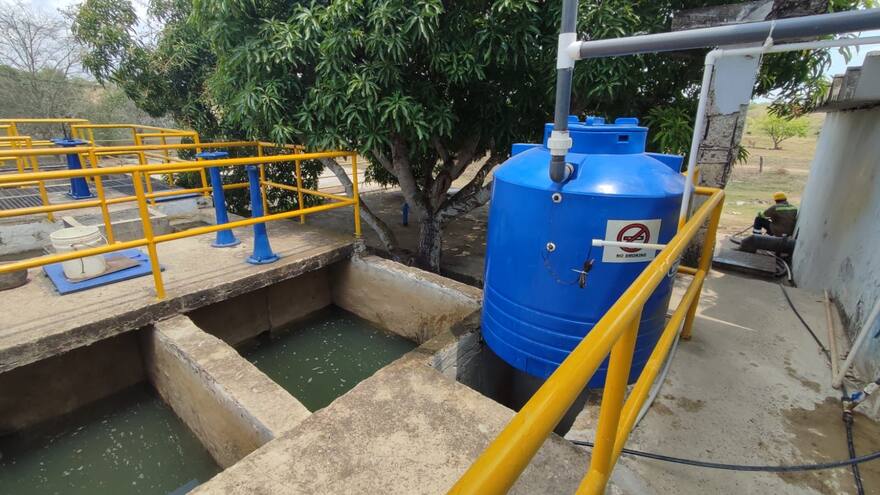 Entregan equipo de cloración para mejorar la calidad del agua en Chibolo