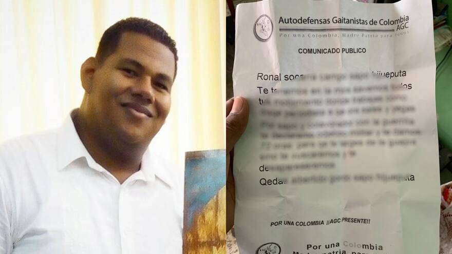 Grupo criminal AGC habría amenazado a periodista de Riohacha