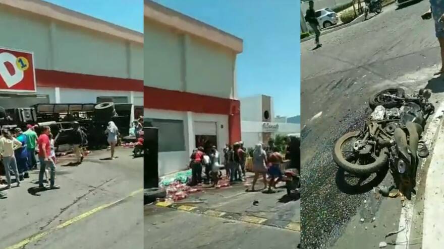 Camión de gaseosas chocó contra la fachada de un almacén de D1 en Norte de Santander; al menos una persona habría resultado herida