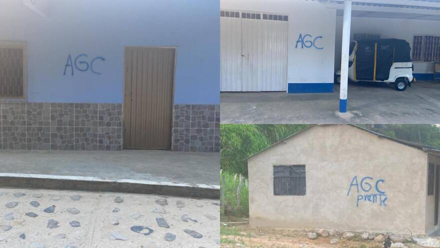 Grafitis de las AGC atemorizaron a habitantes de Valledupar y Pueblo Bello