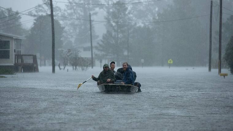 Hurricane Florence Slams Into Coast Of Carolinas