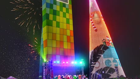 Barranquilla abre su ventana a la Navidad con el árbol más grande del país