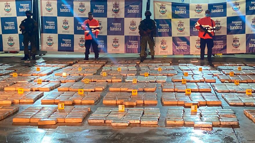 Incautan 2,4 toneladas de cocaína avaluada en 82 millones de dólares