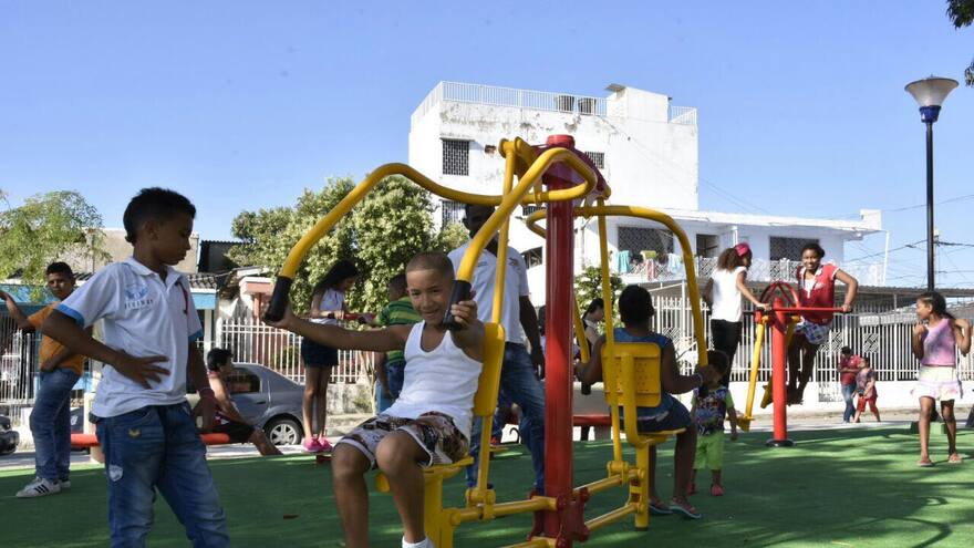 Gobernación de Bolívar entrega el nuevo parque de Bruselas