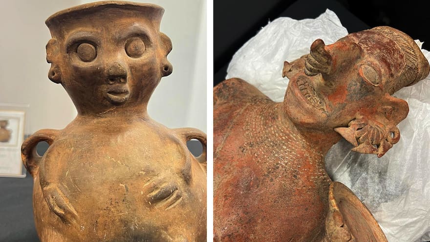 México recupera 30 piezas arqueológicas de Los Ángeles, EE. UU.