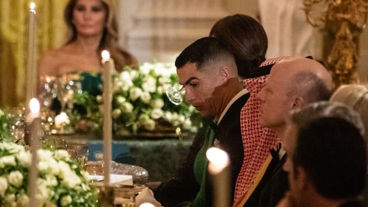 Cristiano Ronaldo acudió a una cena en la Casa Blanca con Donald Trump: “Mi hijo es fan”