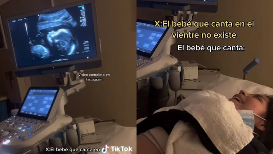 Video: Mujer descubrió a su bebé cantando en su vientre en un ultrasonido, al ritmo de Aleluya