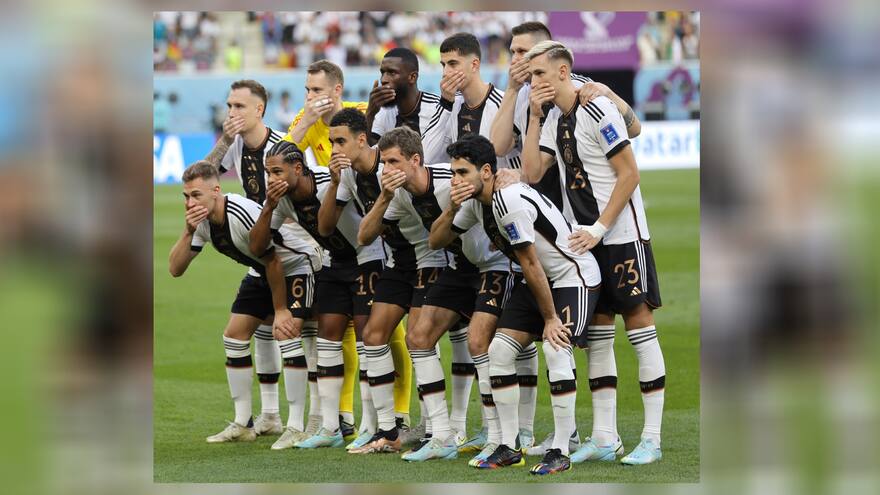 Alemania protesta en la cancha por no poder usar el brazalete LGTB