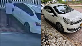 Denuncian el robo de un carro en el norte de Barranquilla: el hurto quedó registrado en video