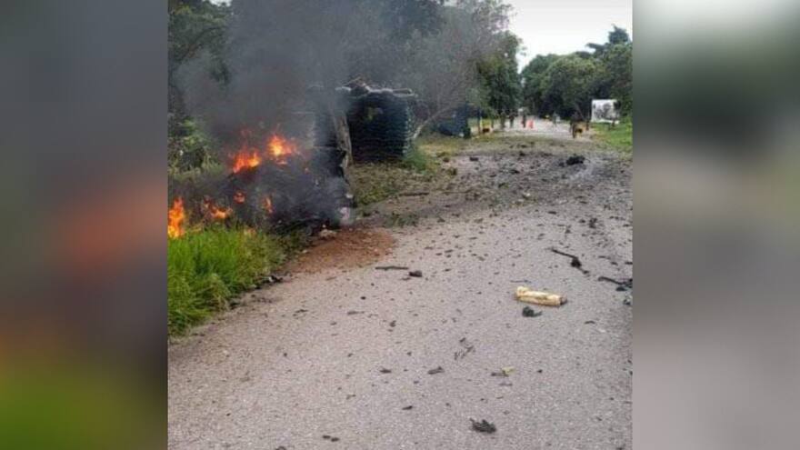 4 soldados heridos y 2 civiles muertos tras explosión de carro bomba en Tame